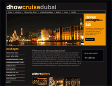 Tablet Screenshot of dhowcruisedubai.com